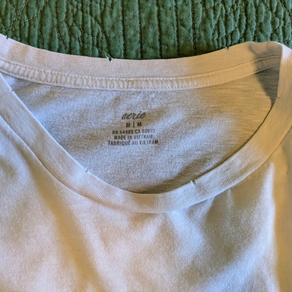 Aerie Soft White Tee - Picture 2 of 2